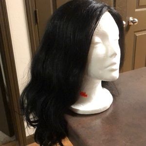 18” Black Synthetic Wig